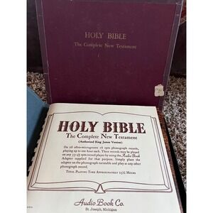 Holy Bible The Complete New Testament Audio Book 26 Ultra Microgroove Records